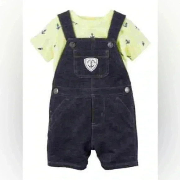 Carter's Other - Carter's Ahoy Mate Overalls and Nautical Tee (Size 6 Months)